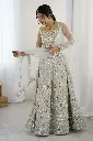grey lehenga choli